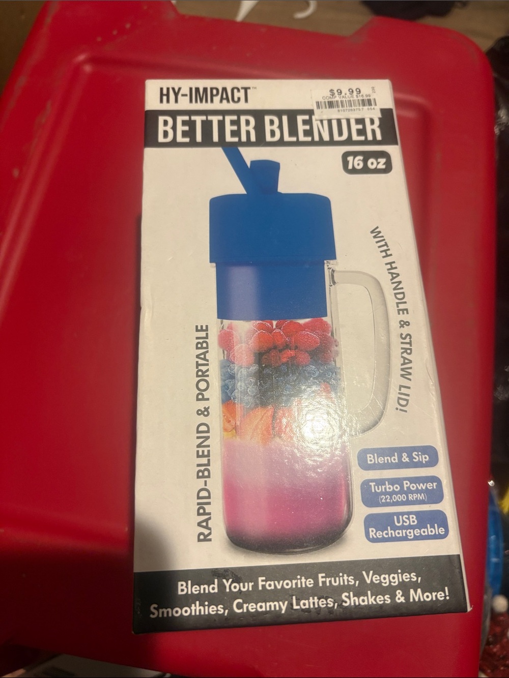 Better Blender 16 oz Portable Personal Blender - Blue